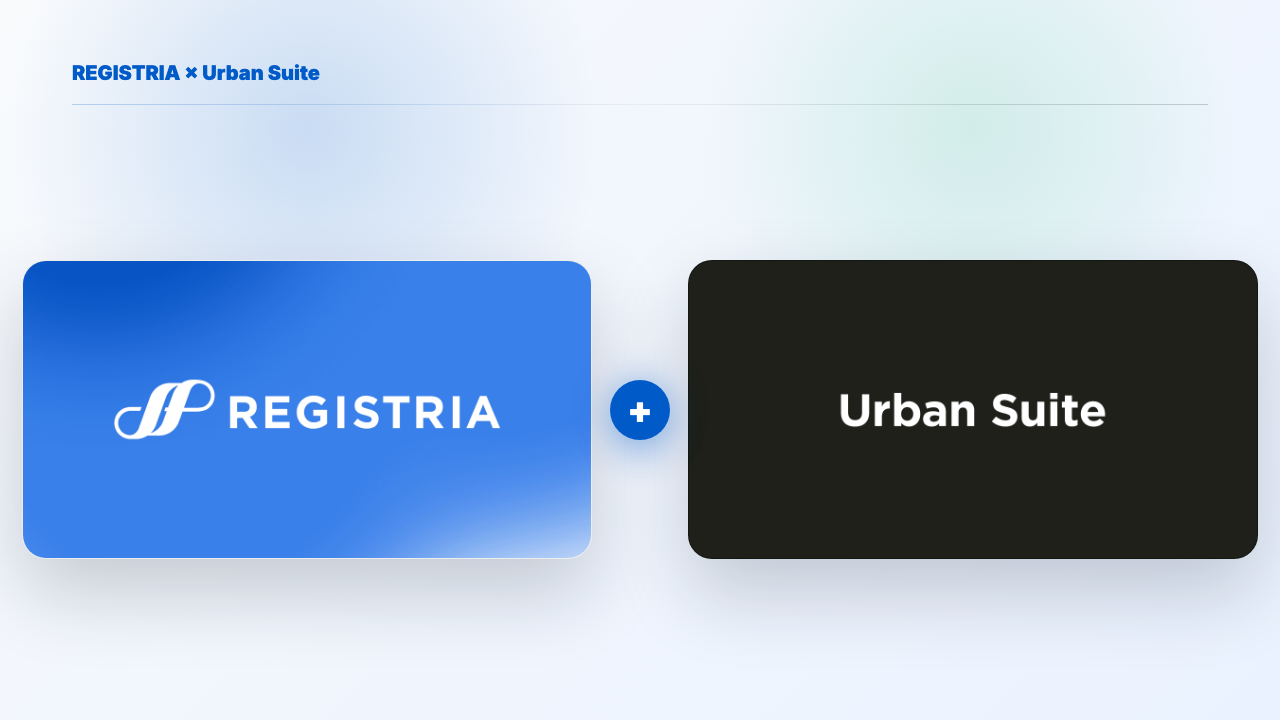 REGISTRIAとUrban Suiteのデータ連携ビジュアル